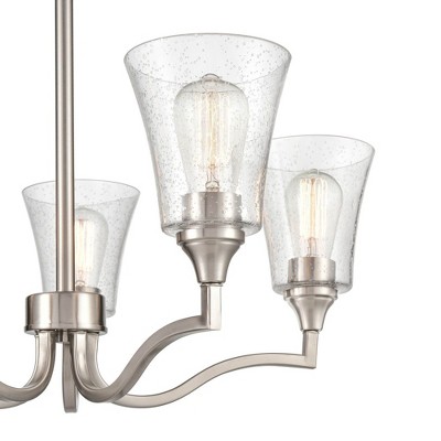 Caily Brushed Nickel 5-Light Traditional Chandelier - 26" Width
