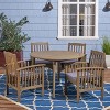 Christopher Knight Home Maura Outdoor Acacia Wood 5 Piece Dining Set with Water Resistant Cushion - 2 of 4