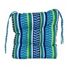 Blazing Needles, 16-inch Spun Polyester Patterned Outdoor Square Tufted Chair Cushions (Set of 4) - 2 of 2
