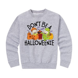 Boys' - Rugrats - Tommy Halloween is Roarsome Graphic Long Sleeve Fleece Sweatshirt - 1 of 4