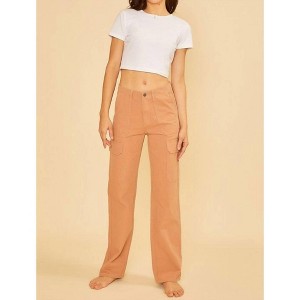 Women's Straight Leg Cargo Pants - AnnieWear - 1 of 4