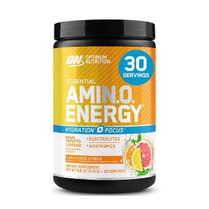 Optimum Nutrition Essential Amino Energy Hydration Plus Focus Powder - Sun-Kissed Citrus - 30 Servings - 9.5oz - 1 of 4