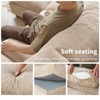 Cloud Couch Modular Sectional Sofa,100.5" V Shaped Couch, Convertible Wide Seater With Ottoman, 6 Seater For Living Room Set - 4 of 4