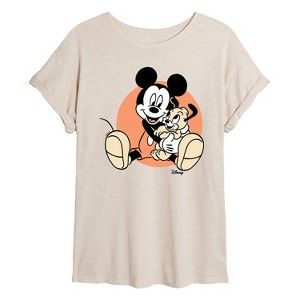 Women's - Disney - Mickey Mouse Oversized Graphic T-Shirt - 1 of 4