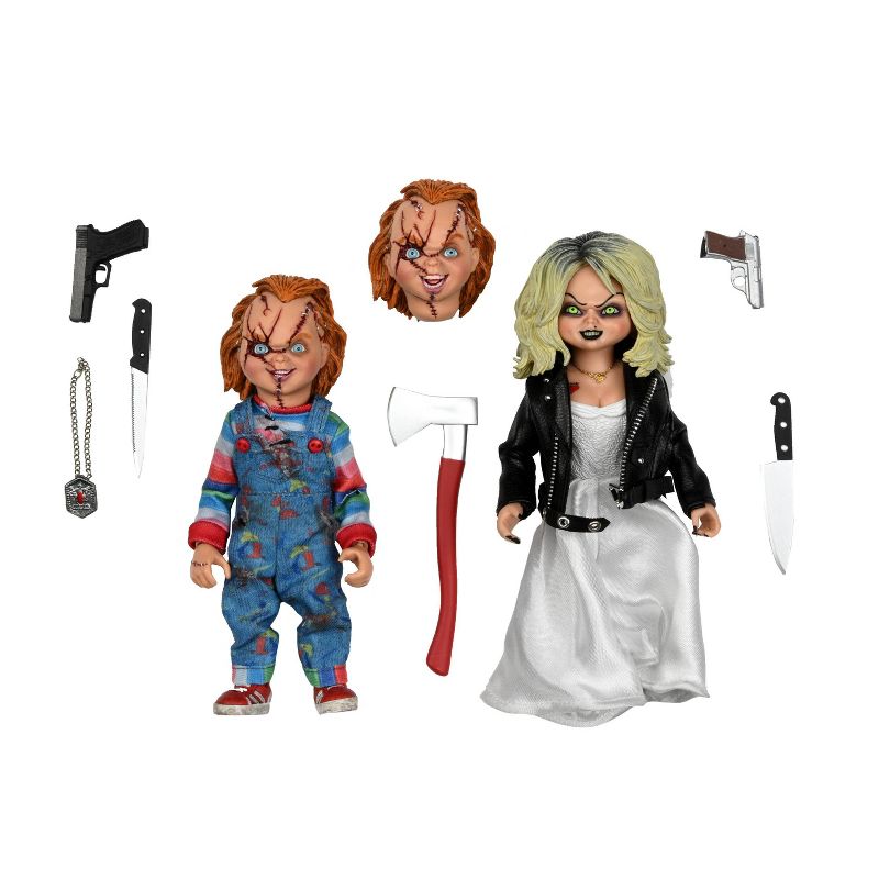 NECA Bride of Chucky - Chucky and Tiffany 8&#34; Action Figures - 2pk, 1 of 6