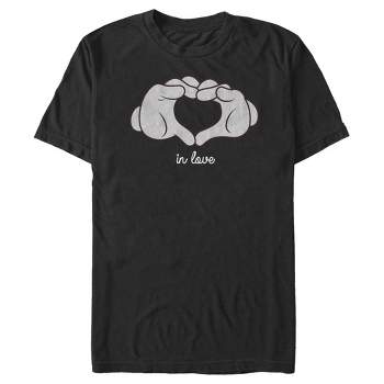 Men's Mickey & Friends Mickey Mouse Glove Heart T-Shirt