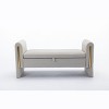 NicBex Ottoman with Storage Bench Storage Organizer Velvet Fabric Storage Ottoman with Gold Metal Trim Strip for Bedroom - 4 of 4