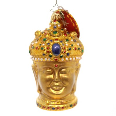 Christopher Radko 5.75" En-Chanting Buddha Enlightened Teacher Ornament  -  Tree Ornaments