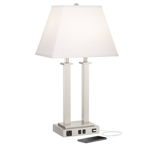 Possini Euro Design Amity Modern Table Lamp 26 High Brushed