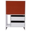 YIYIBYUS 2 Drawers Wood End Table with Storage Shelf Modern Nightstand 27" H, White - 4 of 4