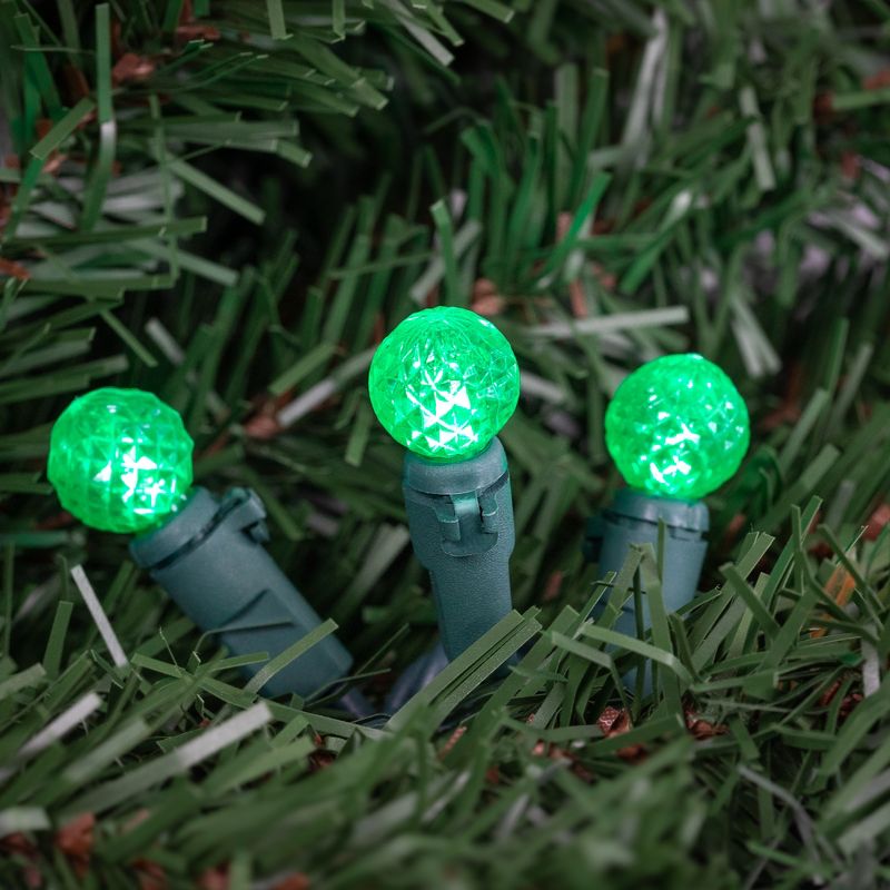 Northlight LED G12 Berry Christmas Lights - 16' Green Wire - Green - 50 ct, 2 of 6