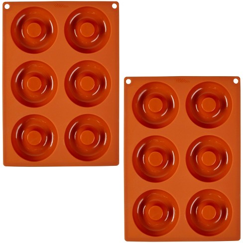 4 Piece Nonstick Silicone Baking Molds Set, Round, Square and