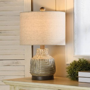 Maze Table Lamp Bokava Garrison Gray - StyleCraft - 1 of 4