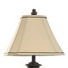 Zoey Table Lamp Crimson Finish - StyleCraft: Polyresin Base, Beige Polyester Shade, UL Listed, 3-Way Switch - 4 of 4