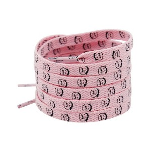 INSPIRE CHIC Flat Cute Pattern Soft Shoelaces for Casual Hiking Shoes 0.31'' 1 Pair - 1 of 4