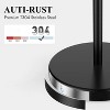 LunaLulinlk Freestanding Toilet Paper Holder with Top Storage Shelf, Modern Bathroom Toilet Paper Roll Holder,Black - 2 of 4