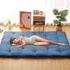 Solid Japanese Floor Mattress Indoor Furniture Living Room Bedroom Futon Mattress, Foldable & Portable Tatami Mat Roll Up Camping Mattress Pad - 2 of 4
