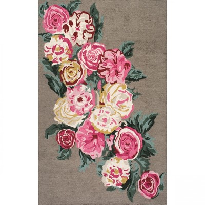 Nuloom Hand Hooked Rose Bouquet Country & Floral Indoor Area Rug ...