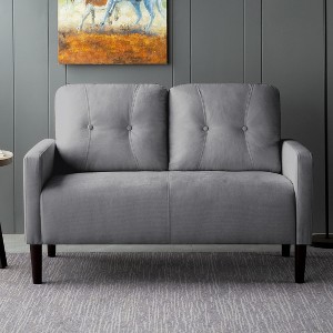 MAYEERTY 51.2¡±Loveseat Couch Modern Couch Loveseat Stylish Upholstered Sofa for Living Room - 1 of 4