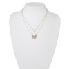 Women's Gold Butterfly Pendant Necklace, Set of Two - 4 of 4