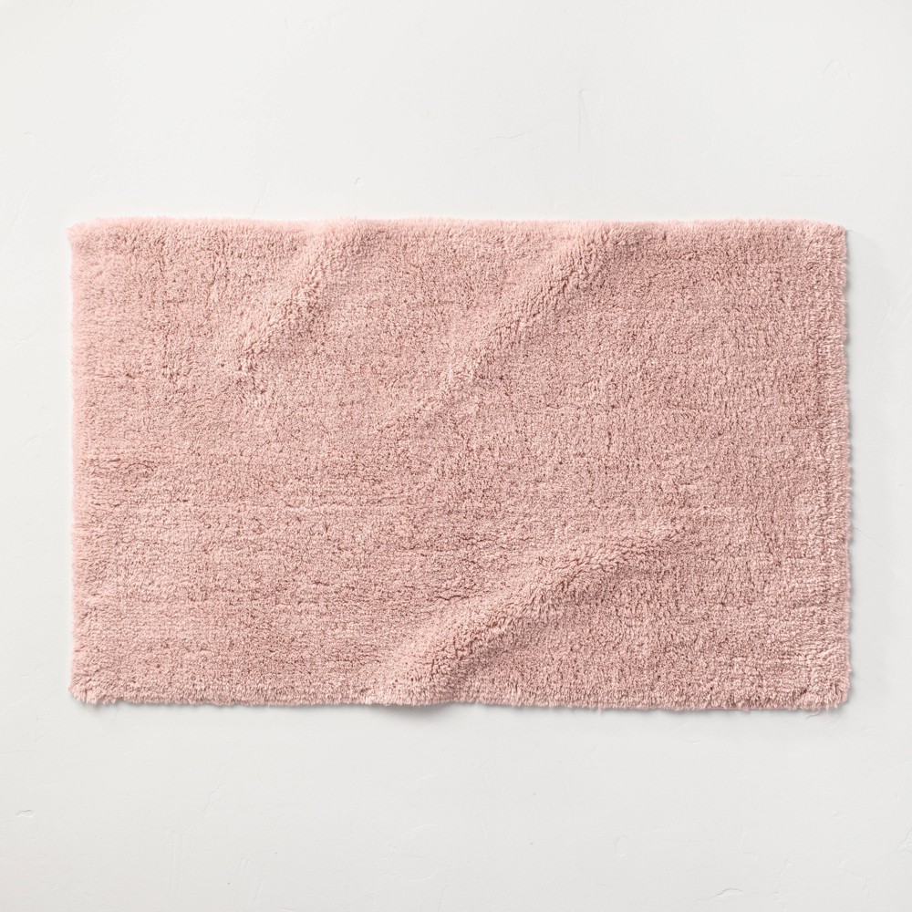 21inx34in Ultra Soft Tufted Bath Rug Light Blush - Casaluna™