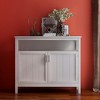 NicBex Sideboard Buffet Cabinet with Open Storage Modern Console Cabinet with 2 Shelves & 2 Doors for Living Room,White - 4 of 4