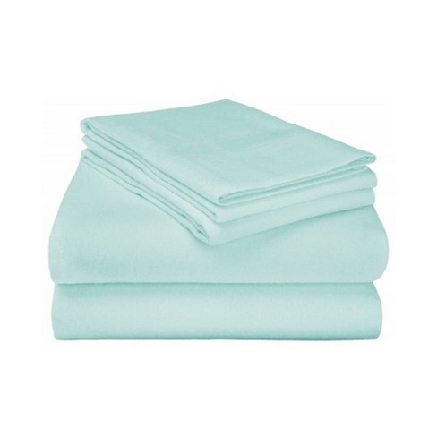 Eluxury Cotton Flannel Sheets Queen Light Blue Target