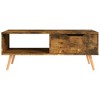 vidaXL Coffee Table Smoked Oak 39.4 in.x19.5 in.x16.9 in. Engineered Wood - 3 of 4