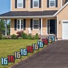 Big Dot of Happiness Boy 16th Birthday - Sixteen Shaped Lawn Decorations - Outdoor Sweet Sixteen Birthday Party Yard Decorations - 10 Piece - 3 of 4