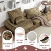 DOMETOUR Upholstered Human Dog Bed for Adult & Pets, with 5 Adjustable Position &Massage Pillow, Bean Bag Floor Sofa with 2 Soft Pillows - 4 of 4