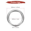 Unique Bargains 316 Stainless Steel Multi-Purpose Welded Heavy Duty O Rings for Crafts Silver - 3 of 4