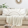 Sweet Jojo Designs Body Pillow Cover (Pillow Not Included) 54in.x20in. Tufted Sun Ivory Beige - 3 of 4