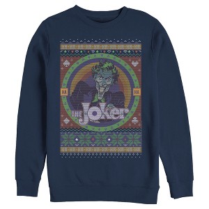 Men's Batman Ugly Christmas Joker Sweatshirt - 1 of 3