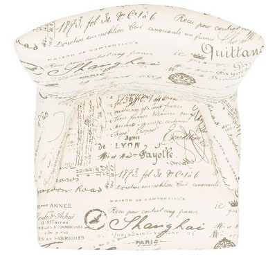 Lotus White and Gray Linen Upholstered Side Chair