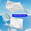 Unique Bargains Stainless Steel Indoor Outdoor Durable Flag Pole Beaded Flagpole Retainer Ring 12 Beads 2 Pcs - 2 of 4