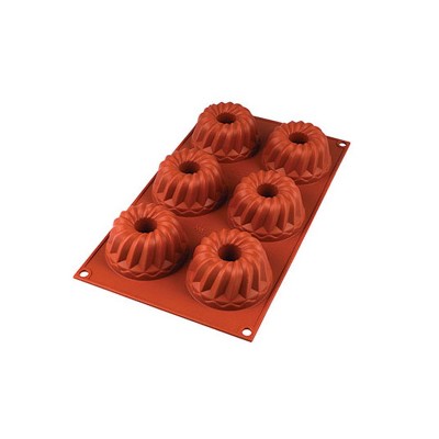 Miniature jello bundt cake mold- flexible silicone push mold / craft/  dessert/ mini food / resin/jewelry and more.