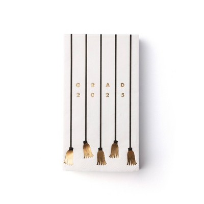 Graduation 20ct 2025 Tassel Guest Towel Napkins by Bonjour Fete