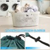 Unique Bargains Tear-Resistant Waterproof Cloth Laundry Bag with Drawstring for Traveling 2 Pcs - 4 of 4