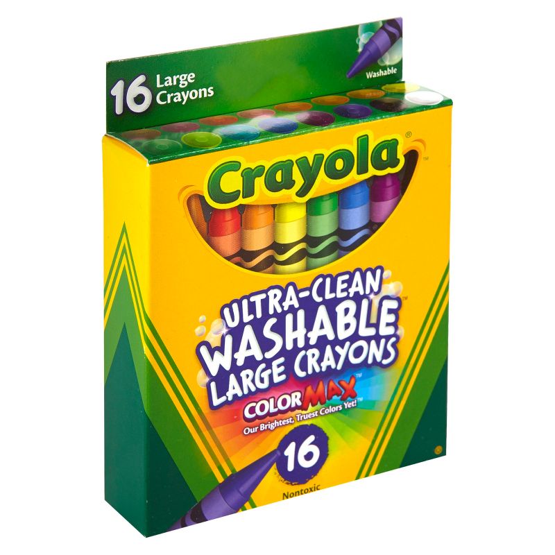 Crayola 16ct Ultra Clean Washable Large Crayons, 3 of 6