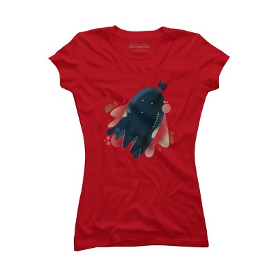 Junior's Design By Humans Little floating ghost By Nebenzu T-Shirt