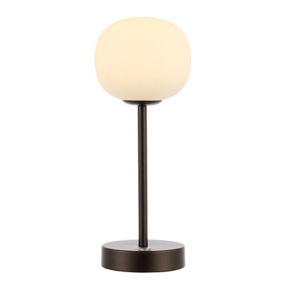 JONATHAN Y Natalia Modern Farmhouse Iron Rechargeable Integrated Portable LED Table Lamp