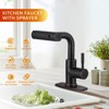WOWOW 11.3 in. Single Handle Pull Down Sprayer Kitchen Faucet with Advanced Spray - 2 of 4