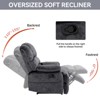 KTMBDW Manual Recliner Chair, Soft Fabric Recliner Single Sofa Chair for Living Room Bedroom, Heavy Duty and Safety Reclining Mechanism - 4 of 4