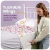 IMPROVIA® Toddler Bed Wetting Pad, Washable, waterproof, ultra-absorbent, non-slip underpad with tuckable wings for kids & potty training. - 2 of 4