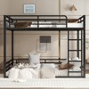 YONWAY Metal Bunk Bed with Ladder and Safety Guardrails,Space-Saving,Noise Reduced,Easy to clean for Teens and Adults - 3 of 4