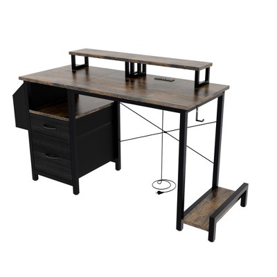 XINGHANZHENXUAN Multifunctional Computer Desk, Adjustable Home Office Gaming Table
