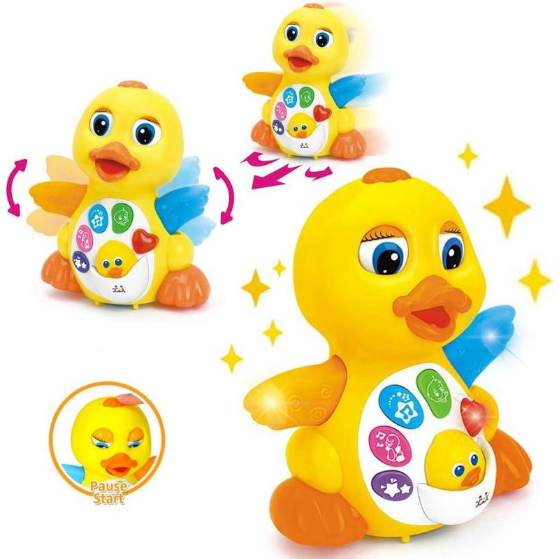 Ready! Set! Play! Link Musical Flapping Duck Educational Toy With Action Lights And Music, 3 of 5