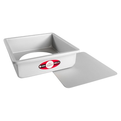 Fat Daddio's Anodized Aluminum Square Cheesecake Pans with Removable Bottoms, 9 x 3 Inch
