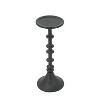 D4" x 13.5" Decorative Iron Candle Holder, Intricate Spindle Design, Classic Farmhouse Accent-- Frevyn - 3 of 4