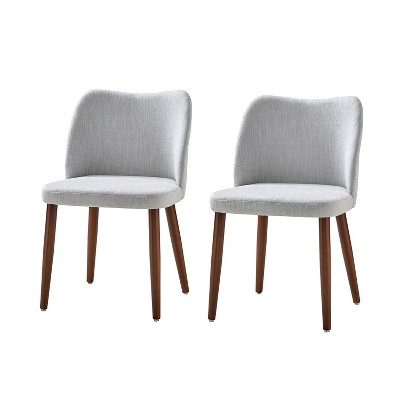 Elisa Mid-century Modern Upholstered Dining Chair Set of 2 | ARTFUL LIVING DESIGN
